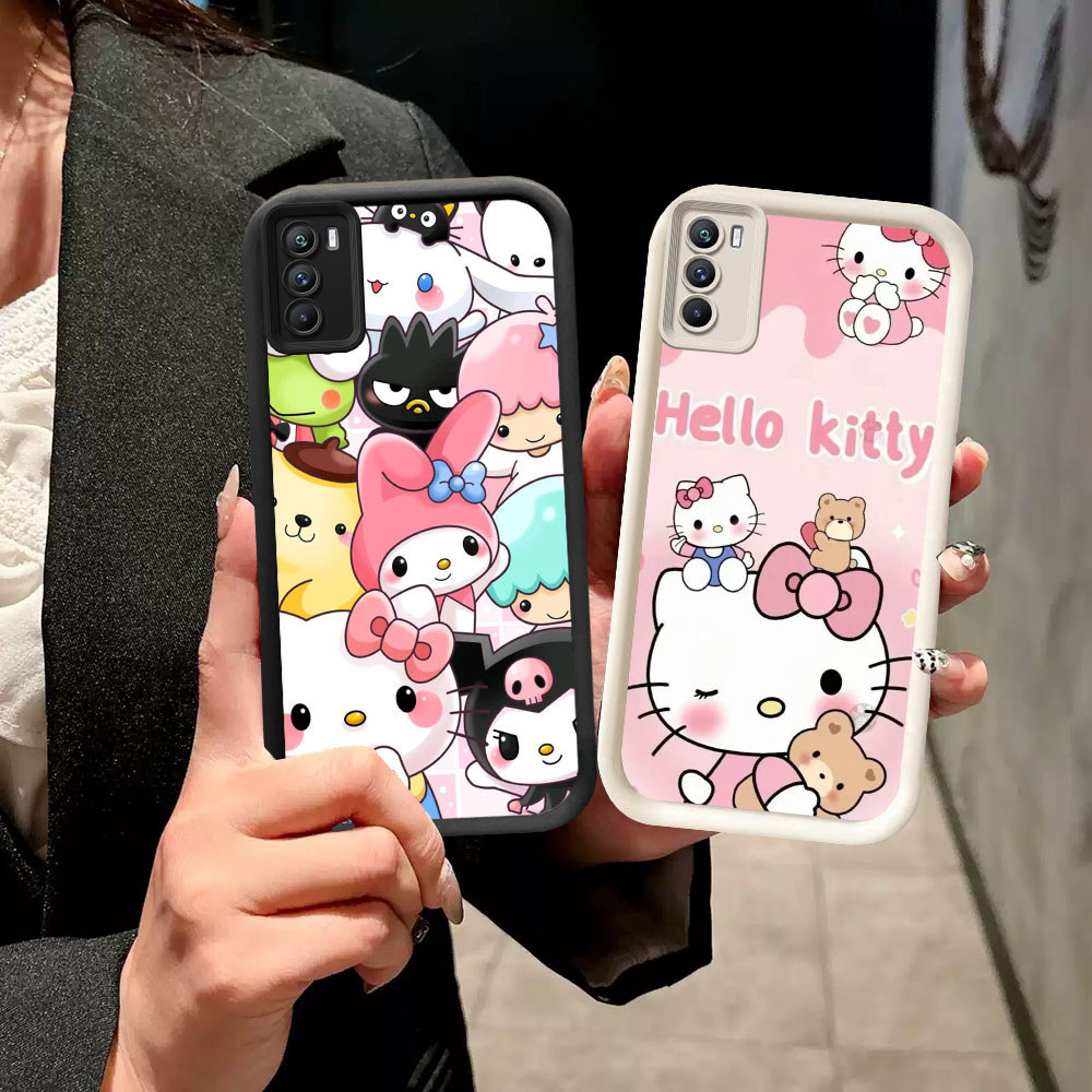 YW-30 Hello Kitty Casing ponsel tipis OPPO A54S A16 A16s A33 A11S A53 A53S 2020
