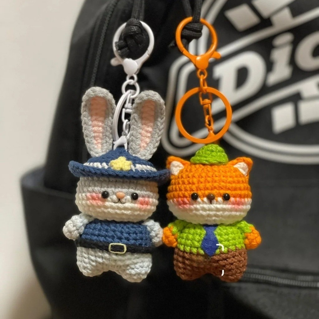 New Judy Nick Boneka Imut Kit Benang Rajut Tangan DIY Gantungan Kunci Hadiah Buatan Sendiri Berkuali