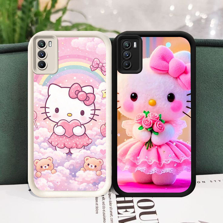YE-23 Hello Kitty Silicone Casing untuk OPPO A54S A16s A33 A53 A11S A16 A53S 2020