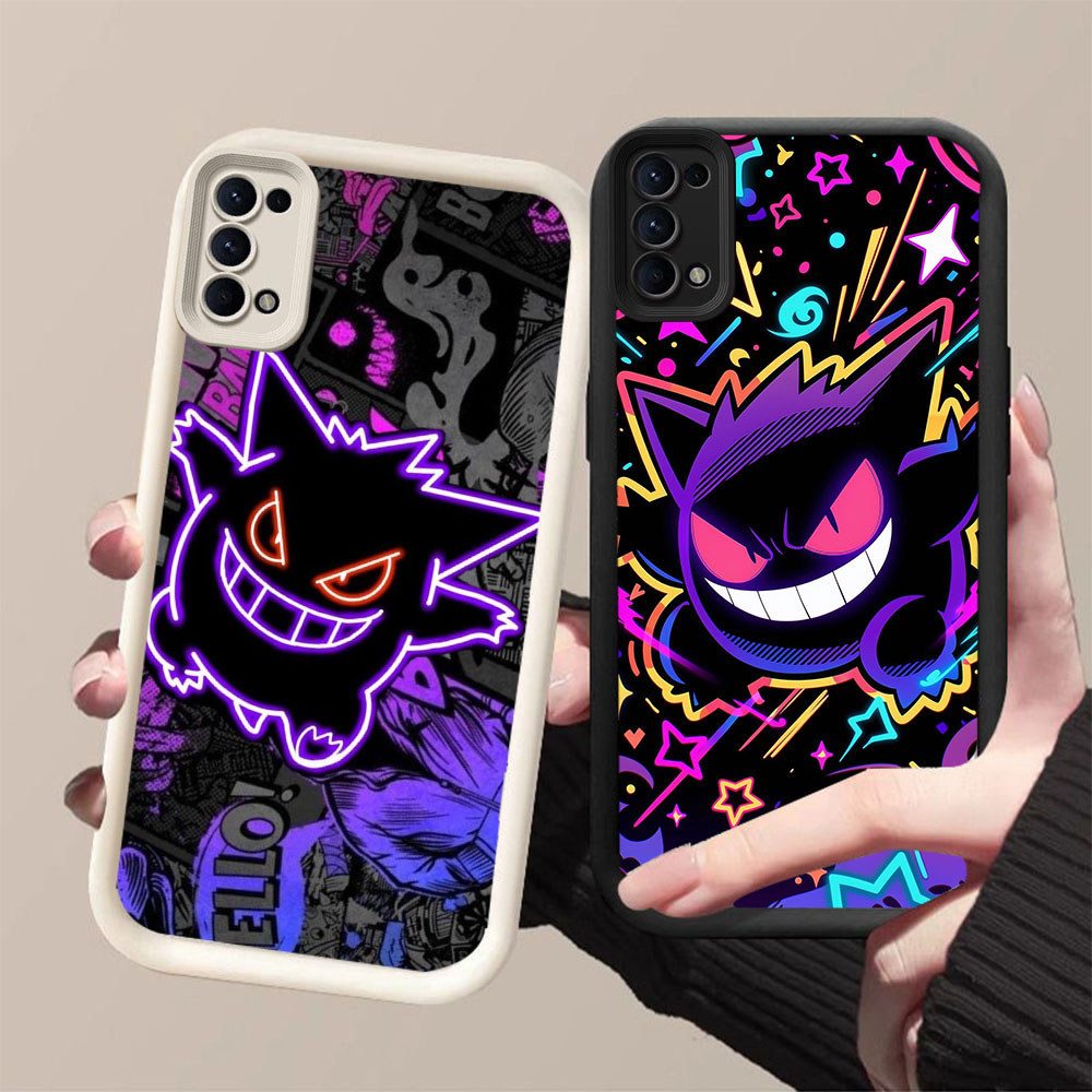 MK-80 Transformasi Pokemon Silikon hitam putih Casing untuk Realme Narzo 5 20A C65 6i C3 C17 C75 10 
