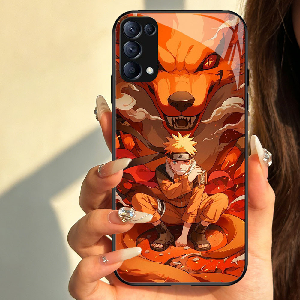 TT-64 Naruto _l Casing hp kaca OPPO Reno A15S A15 F15 6Z 3 6 4 5 A91 5G