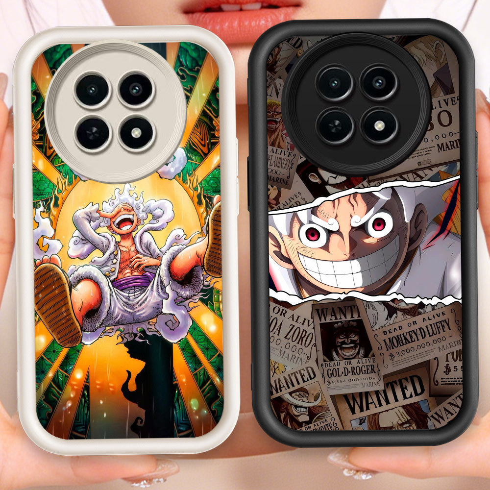 P-13 One Piece Luffy Casing Silikon Ponsel Realme 13 12 12X C65 Plus Pro Lite 5G