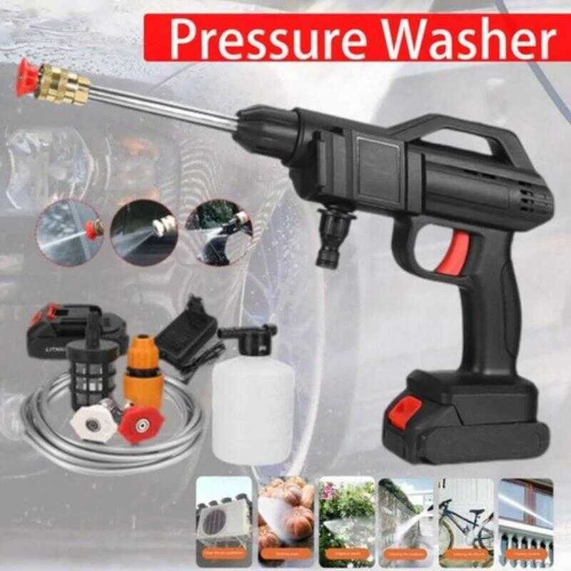 Cleaner Alat Pembersih Serbaguna & Motor Listrik 100Bar Mesin Cuci Mobil Portable Jet dengan Daya Lu