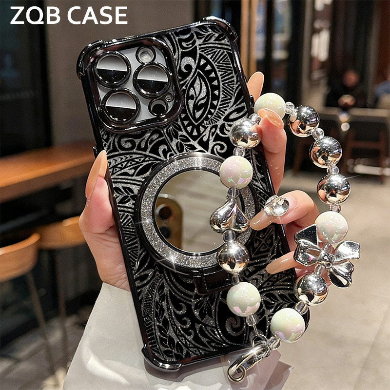 Glitter Card Case HP Samsung A30 A30S A32 A35 5G Cermin Bracket Stand Samsung Case Silikon Casing Sa