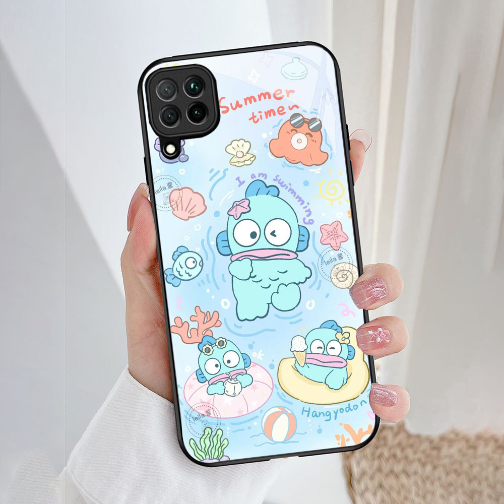 YW-28 Hangyodon Casing ponsel kaca tempered Samsung A12 A22 M12 M32 5G