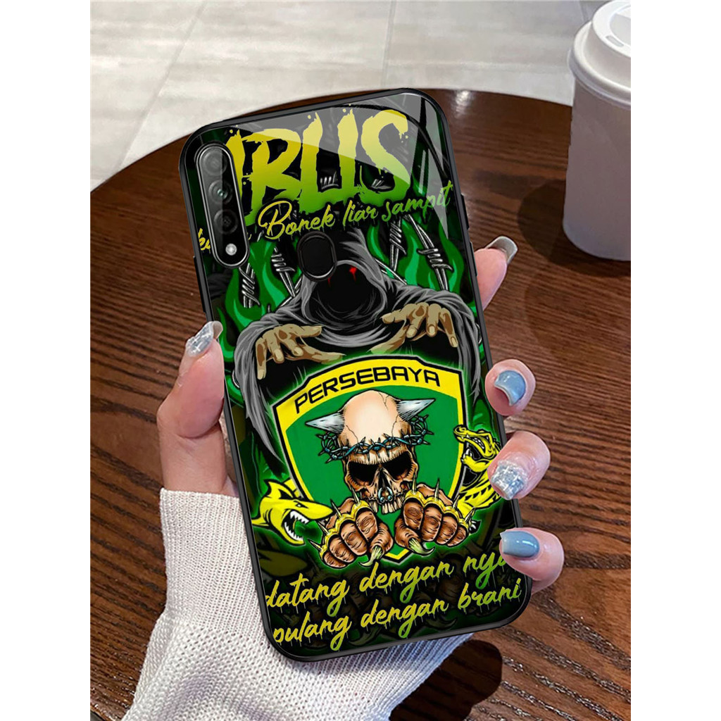YE-42 Persebaya Surabaya Casing ponsel kaca tempered OPPO A53 A33 A53S A32 A31 2020