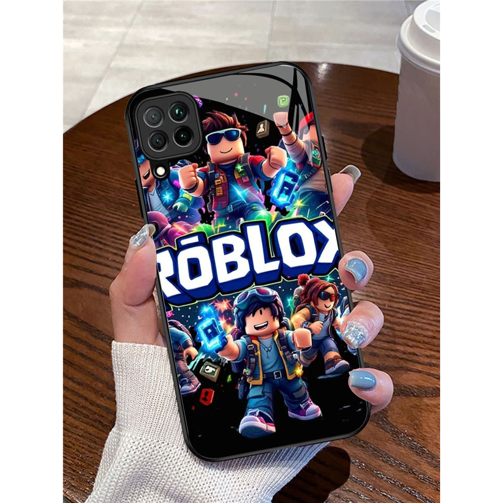 YR-49 Roblox Casing ponsel kaca tempered Samsung A12 A22 M12 M32 5G