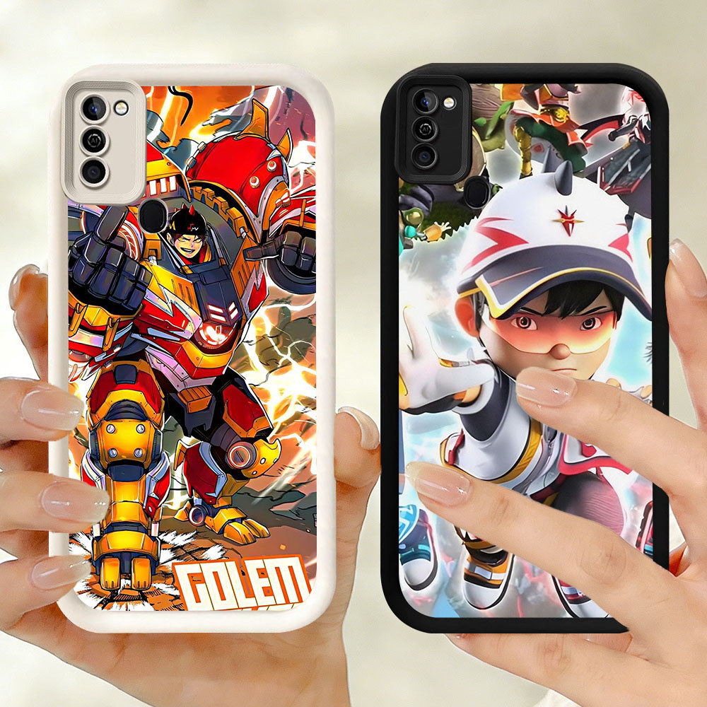 TT-4 Boboiboy Casing ponsel tipis Infinix Smart HOT Note 10 ram3 12 5 6 11 ram2 50 Play Pro Plus