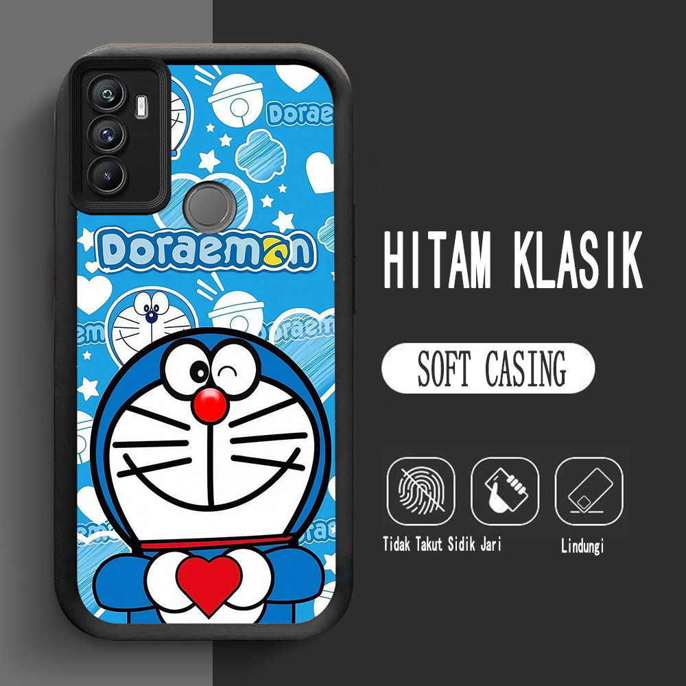 Casing untuk OPPO A53S A33 A53 2020 Lembut L-11 Doraemon