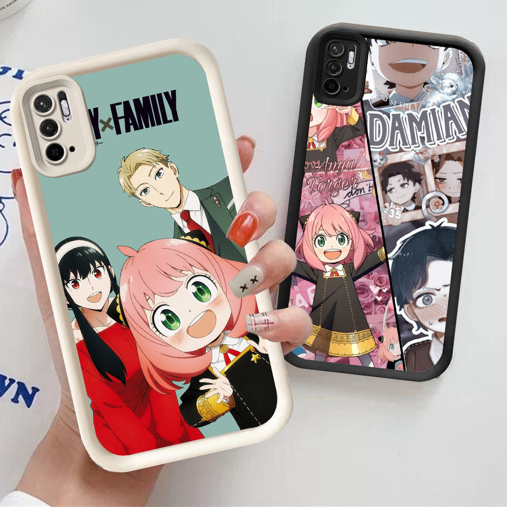 YM-53 Spy x Family Casing ponsel tipis Xiaomi Redmi Note 10 10s 10T Lite Pro 5G