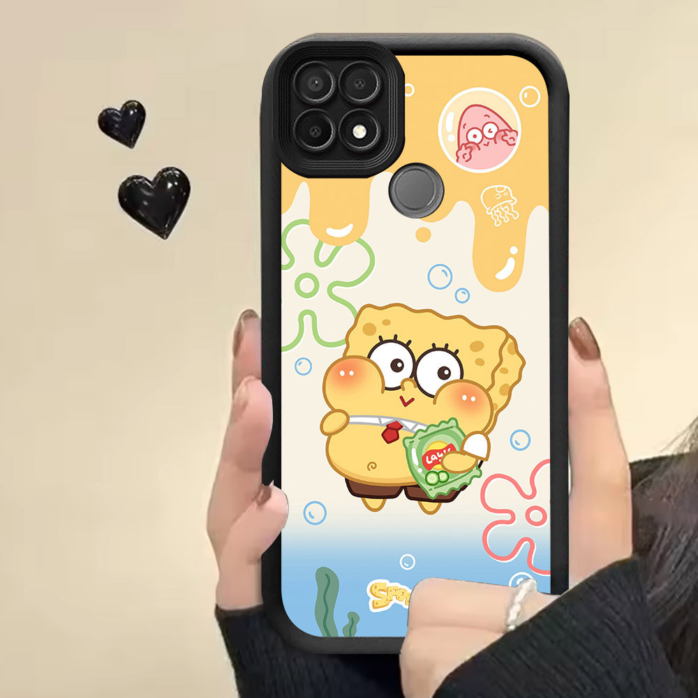 Casing untuk Realme C21Y C25Y Narzo 30A 20 C15 C25 C12 C21 C25S Case RR6 SpongeBob