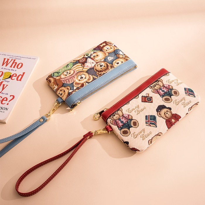 Dompet Winnie The Pooh Baru Tas Genggam Wanita Dompet Koin Dompet Tas Ponsel