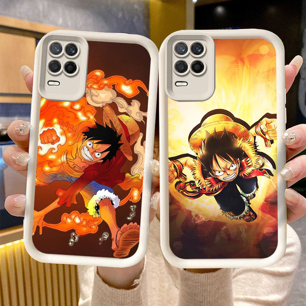 C-15 One Piece Luffy Hitam Putih Casing untuk Realme 8S 8 Pro 5G