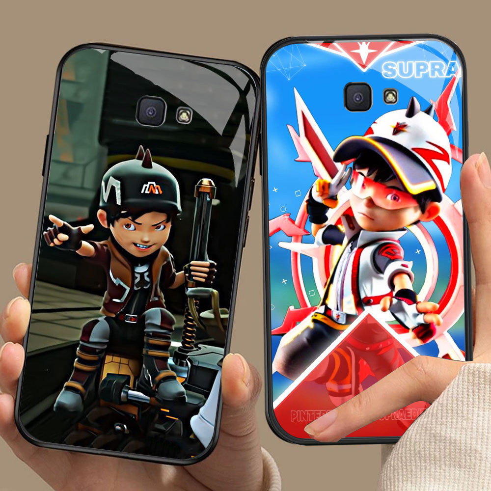 YR-64 Cartoon Boboiboy HD Glass Casing HP Samsung Note 9 S24 S25 FE Ultra J7 Prime J6 J4 Core Pro Pl