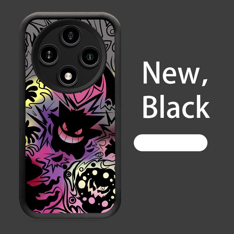 B-16 Gengar Pokemon Casing untuk Xiaomi Redmi A3X 14C POCO X3 C61 C75 X7 A3 Pro 5G Silikon Case