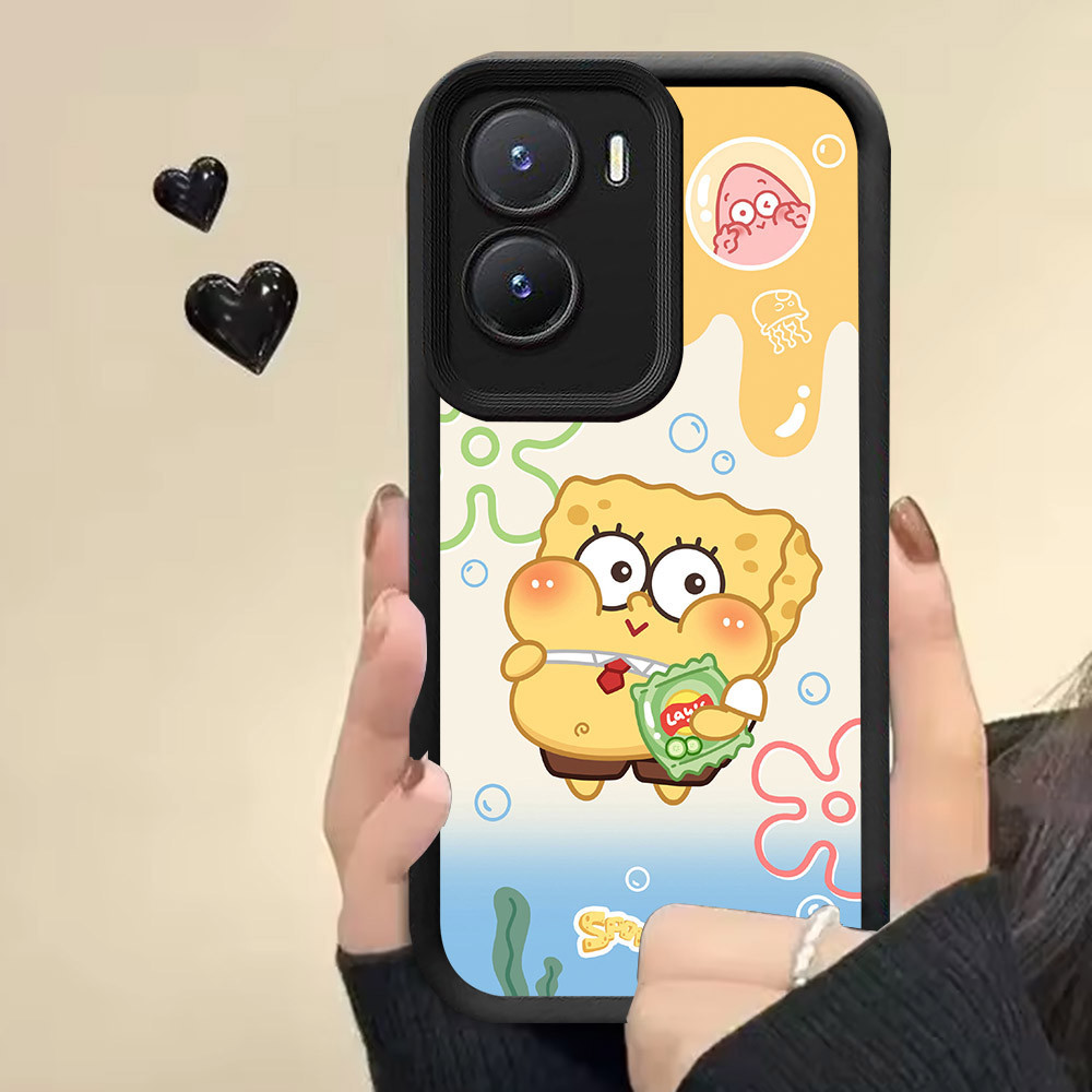 Casing untuk VIVO Y15s Y01 Y35 Y01A Y22 Y22s Y15a Case RR6 SpongeBob