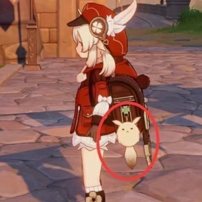 LvyStyle- Genshin Impact Dudu Liontin Dudu Boneka Mewah Boneka Anime Dua Dimensi Mainan Liontin Tas 