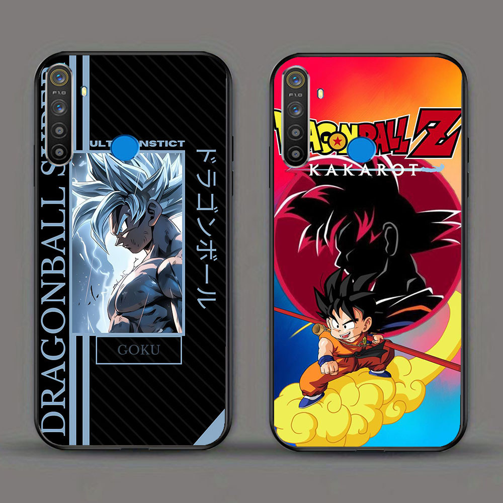 KD-90 Son Goku HD Glass Casing untuk Oppo Reno 12F 13F F27 Realme 5 5i 5S 3 3i 6i 7 C65 Narzo 10 10A