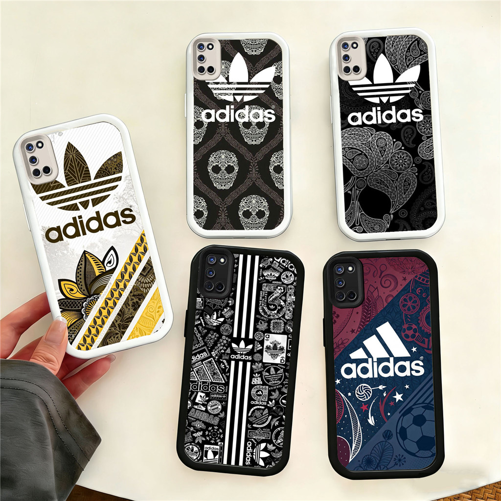 WB5 adidas Shockproof Casing untuk Hp Plating OPPO A31 A16E A12 A16 A15 A17 A12E A16K A18 A12s A15s 