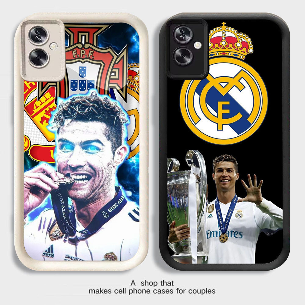 MP-66 FC CR7 Shocking Silikon Casing untuk OPPO A5 A79 A3X A3 A76 A5i A96 A77s Pro 5G 4G