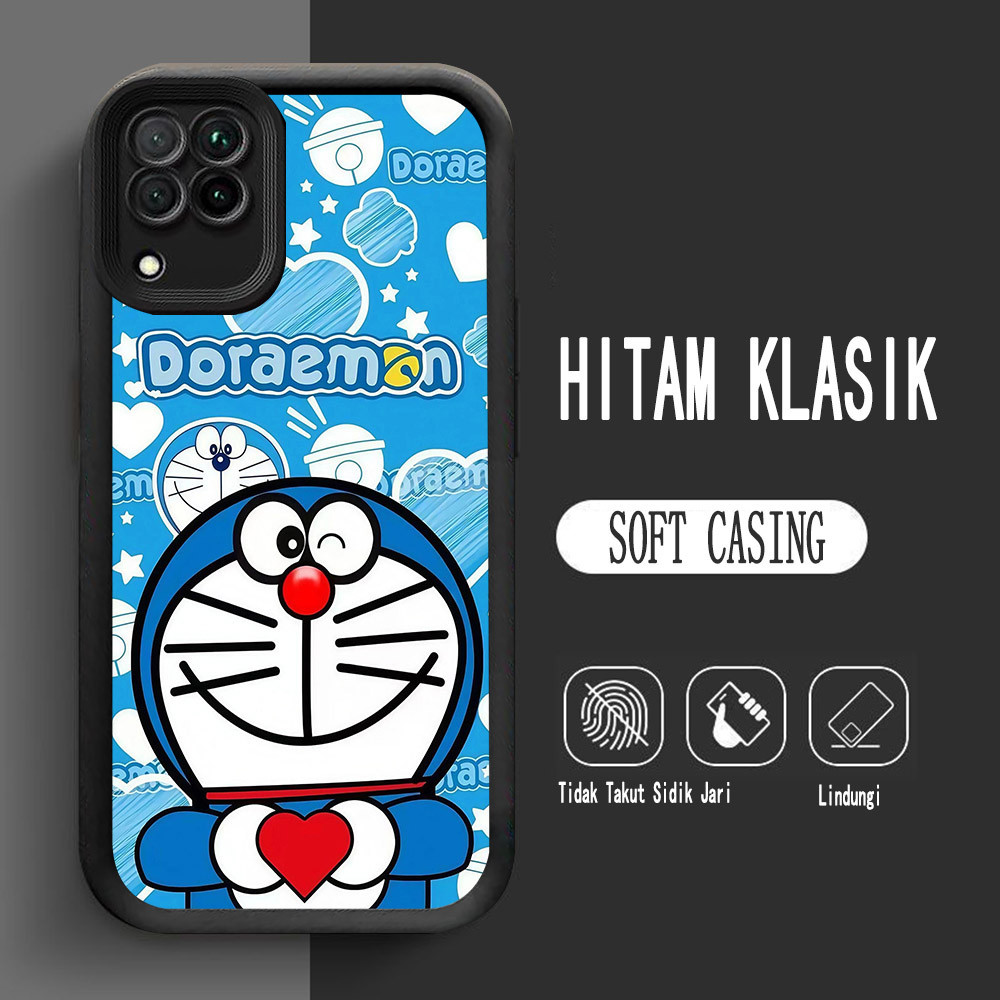 Casing untuk Samsung Galaxy A12 A22 5G Lembut L-11 Doraemon