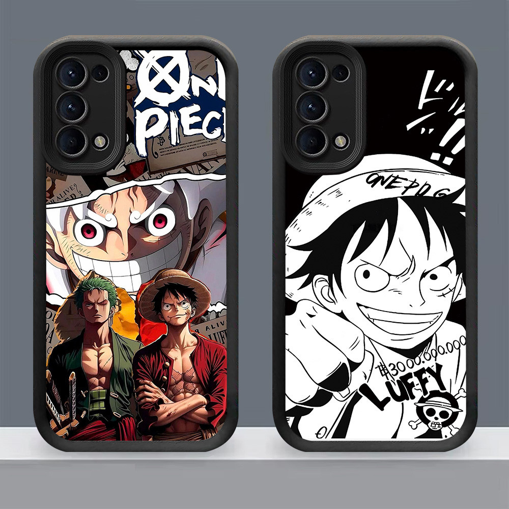 N-25 One Piece Luffy Soft Casing untuk OPPO F19 A52 A72 A95 F19s A92