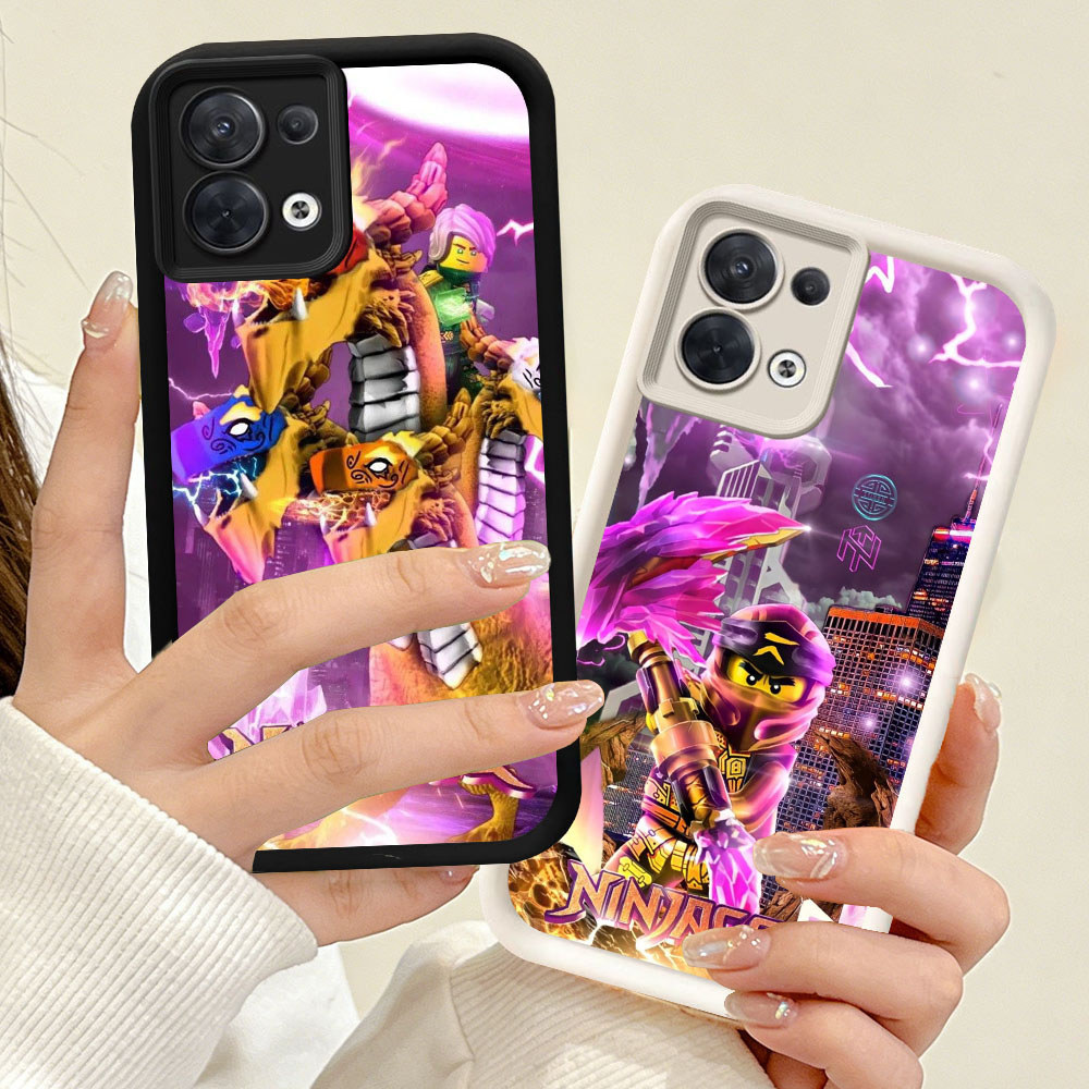YR-35 LEGO Ninjago 2 Silicone Casing untuk OPPO Reno Find 7 K9X F21S F21 8 X5 A6 Pro Lite 5G