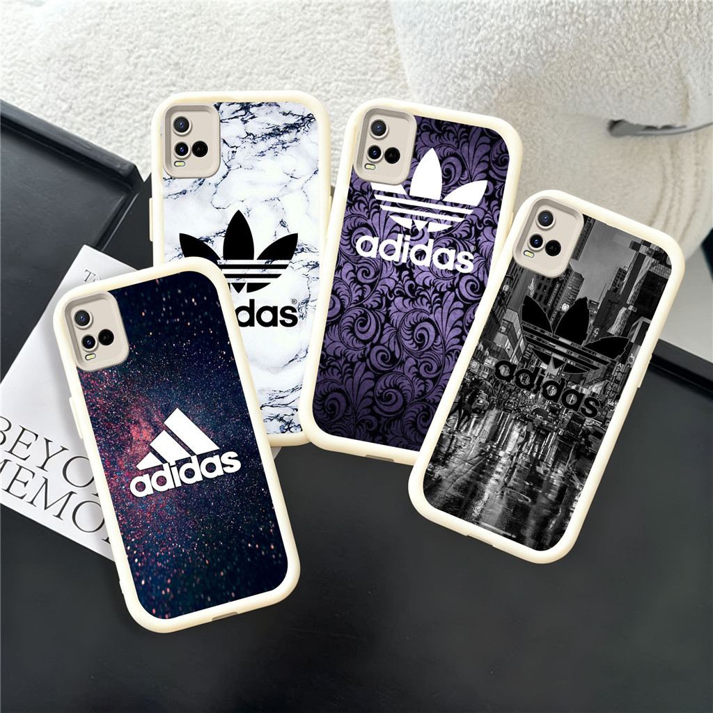 GY1 adidas Hp Plating Casing untuk VIVO IQOO Y28 S1 Z9X V29E V15 Z9 Y35 V40 V20 Pro 2024 5G TPU mate