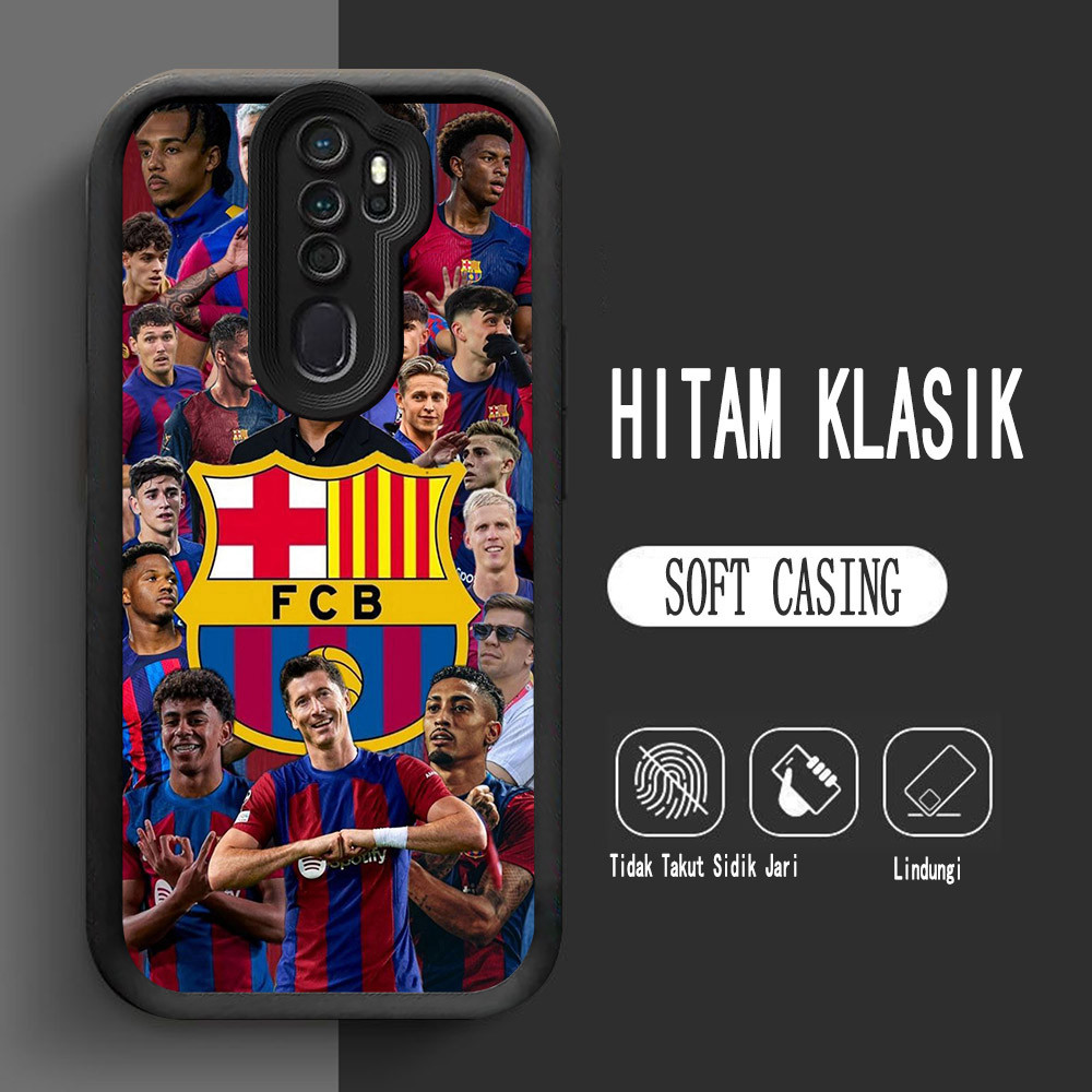 Y-17 Club_Barce_lona Silikon Casing untuk OPPO Reno 2Z F11 A5 A9 2020 2F Pro Case