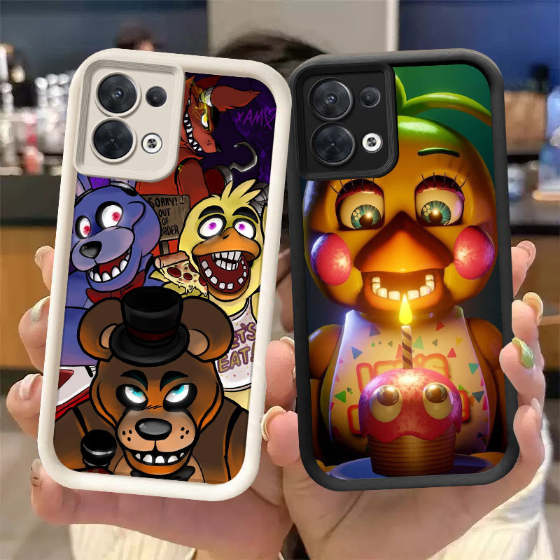 YW-24 FNAF Casing ponsel tipis OPPO Reno 8 7Z 8Z F21 7 F21S Pro Lite 5G