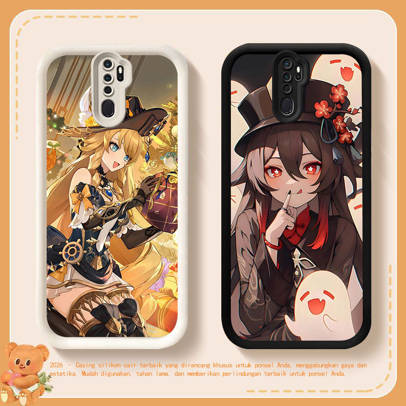YE-20 Genshin Impact Silicone Casing untuk OPPO Reno F11 A5 2F A9 2Z 8T 2020 Pro 5G