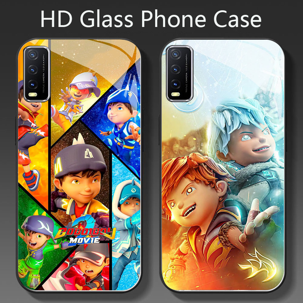 YR-94 Boboiboy Frostfire HD Glass Casing HP VIVO Y12S Y20 Y20s Y20i V15 Y50 S1 Y30 V50 Y03 Y29 Lite 