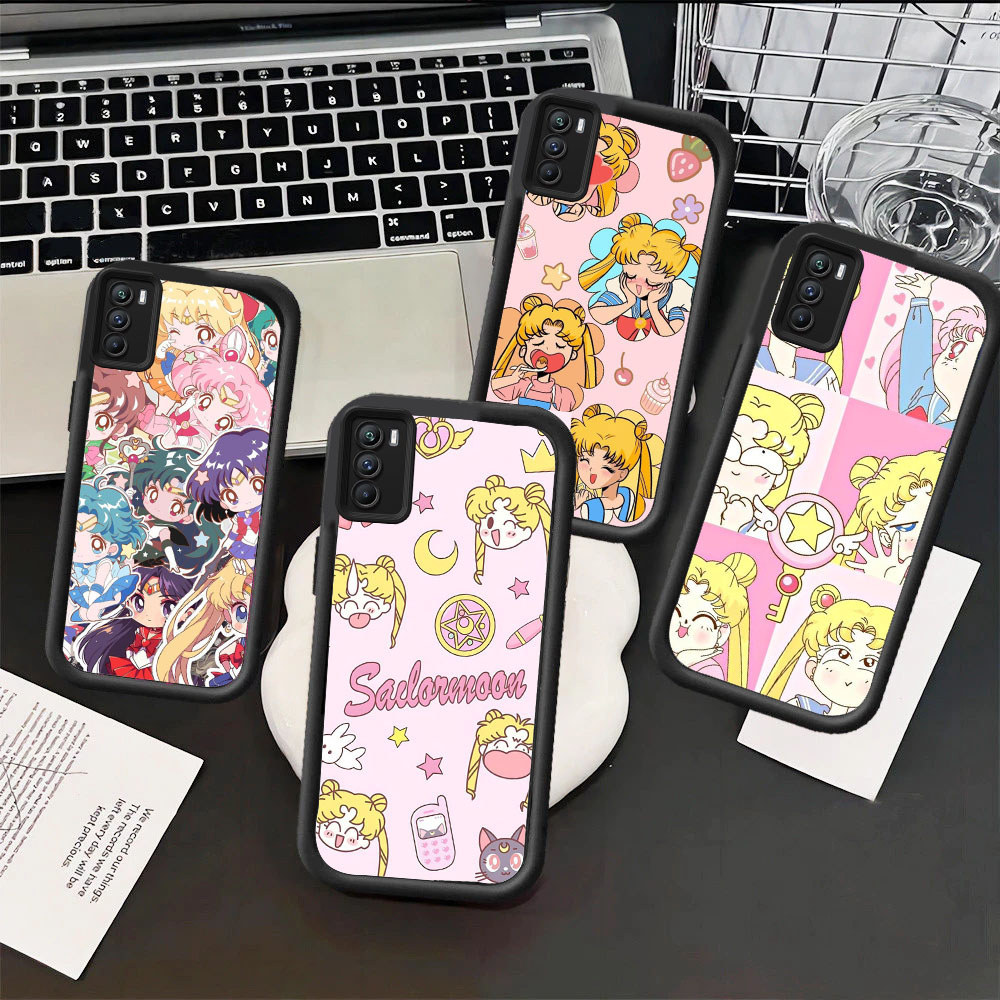 WC3 Anime Girl Warrior Casing untuk Hp Plating OPPO A16 A15s A17K A17 A16K A16E A18 A36 A15 A31 A16s