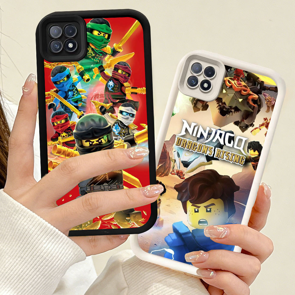 YR-34 LEGO Ninjago Silicone Casing untuk OPPO Reno A93 A16E A16K A35 A54 F17 A15 A15s 4F Pro 2021
