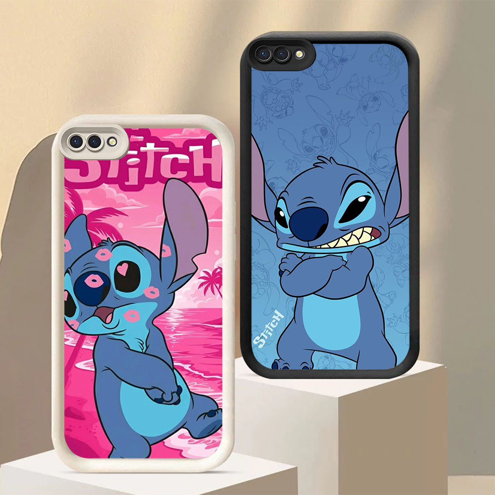 US-57 Stitch Silikon lembut Casing untuk OPPO A12E A1K A3S A12 A12s