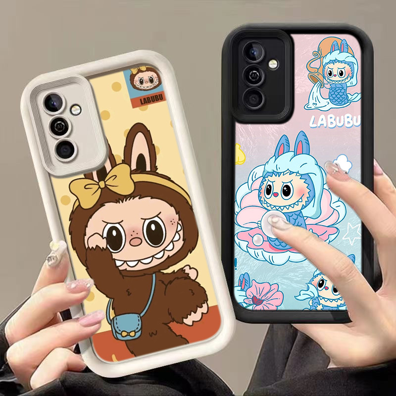 HA156 Cute Labubu Cartoon Design Untuk Samsung Casing hp Softcase Silikon Kasing untuk Samsung A12 A