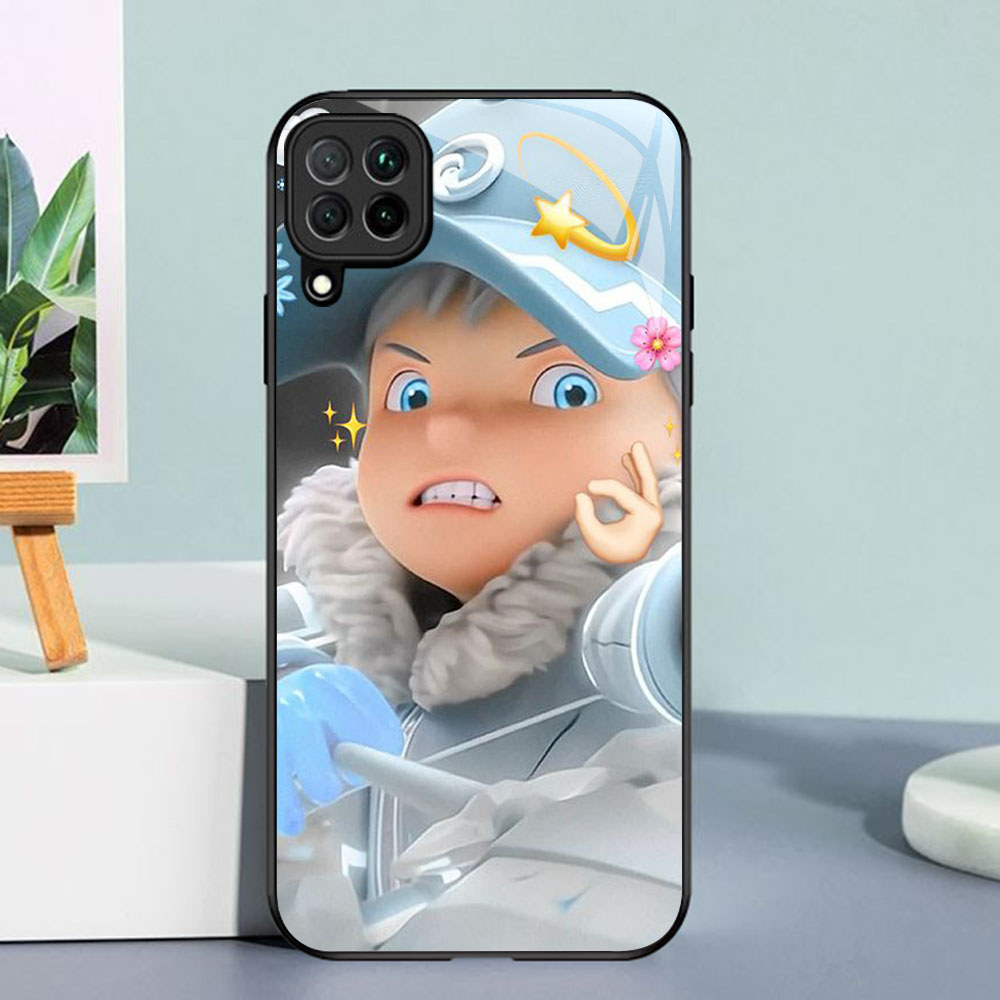 YR-4 Boboiboy Casing ponsel kaca tempered Samsung A12 A22 M12 M32 5G