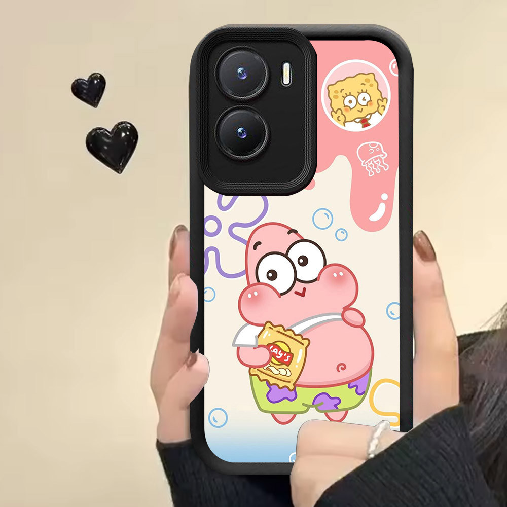 Casing untuk VIVO Y15s Y01 Y35 Y01A Y22 Y22s Y15a Case RR11 SpongeBob Patrick