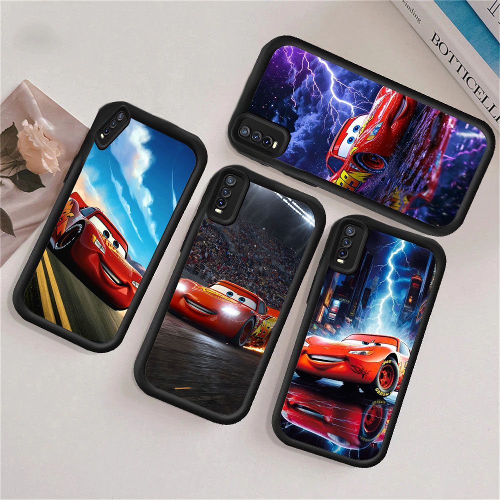 HV7 Cars Hp Plating Casing untuk VIVO V20 V15 S1 V25 V27 V23 V25E V27E V23E Pro 5G TPU Silicone