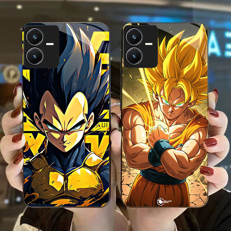 MK-46 Dragon Ball KACA Glass Casing untuk VIVO iQOO Y22 Y28 Y55 Y35 V25 Y22S Y75 Z6 5G