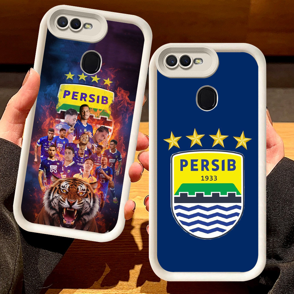 G-53 Persib Casing untuk OPPO A11K F9 Pro A7 F7 A12 A5S F5 A12s Hitam dan putih