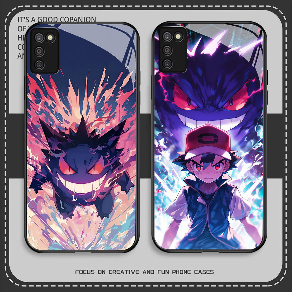 HR-34 Anime Gengar HD Glass Casing untuk Samsung A03S A71 M02S A02S A51