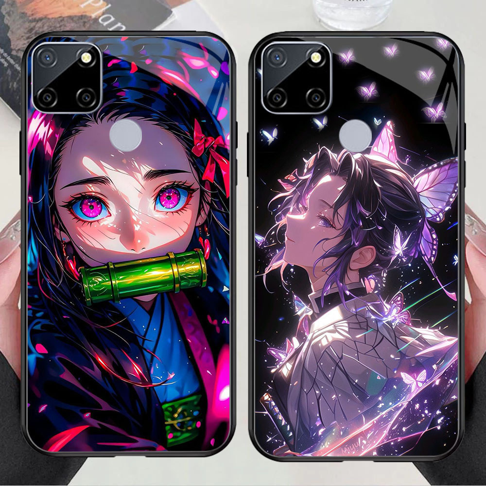 US-64 X Shinobu Kocho KACA GLASS Casing untuk Realme Narzo 8i C25S 8 20 C15 C25 C25Y C21Y 30A 50 C12