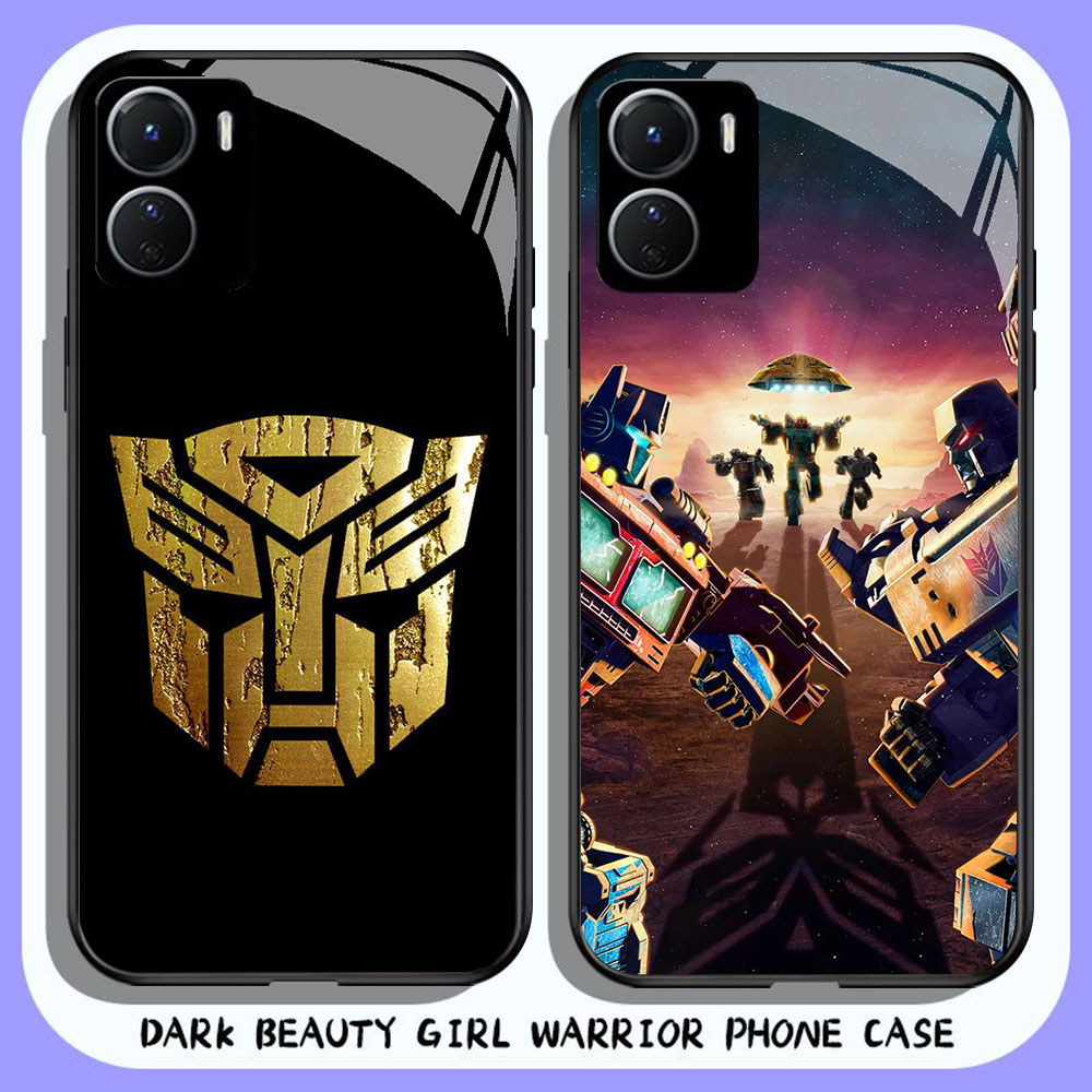 HR-7 Bumblebee Transformer HD Glass Casing untuk VIVO Y16 Y15S Y01 Y56 Y36 Y27S Y15A Y36i Y17S iQOO 