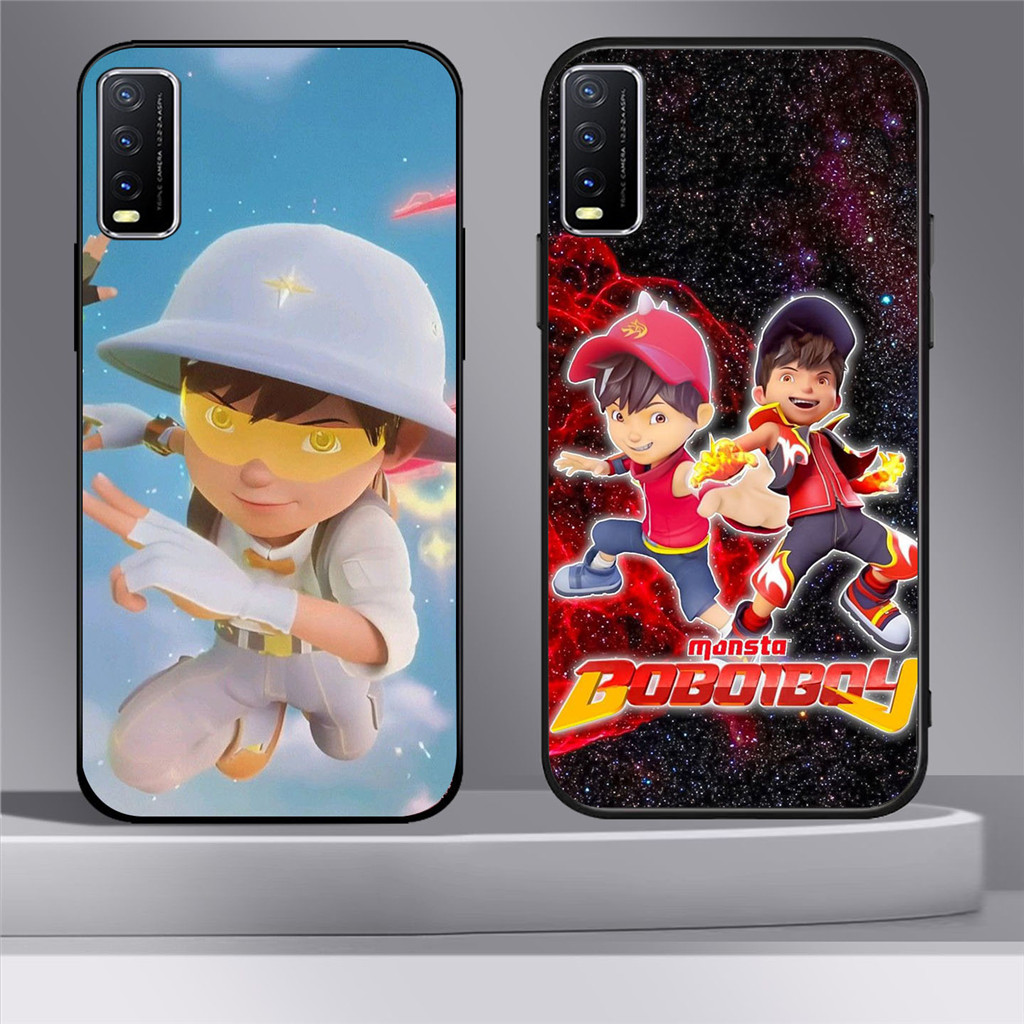 YR-64 Cartoon Boboiboy HD Glass Casing HP VIVO Y12S Y20 Y20s Y20i V15 Y50 S1 Y30 V50 Y03 Y29 Lite Pr