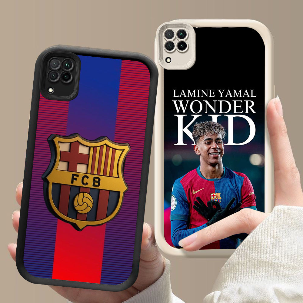 SM-64 Barcelona Lamine Yamak 10 Murah Casing HP TPU Anti Gores Samsung A12 A22 M12 J2 J4 J6 J7 Prime