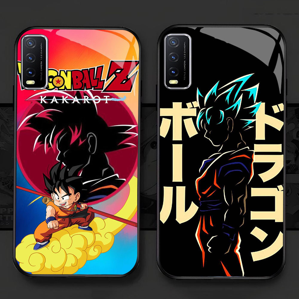 KD-90 Son Goku HD Glass Casing untuk VIVO Y12S Y20 Y20s Y20i V15 Y50 S1 Y30 V50 Y03 Y29 Lite Pro
