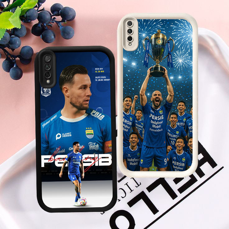 YE-44 Persib Bandung Silicone Casing untuk Samsung A7 M02 A50 A03 A02 A30s Core A50s 2018