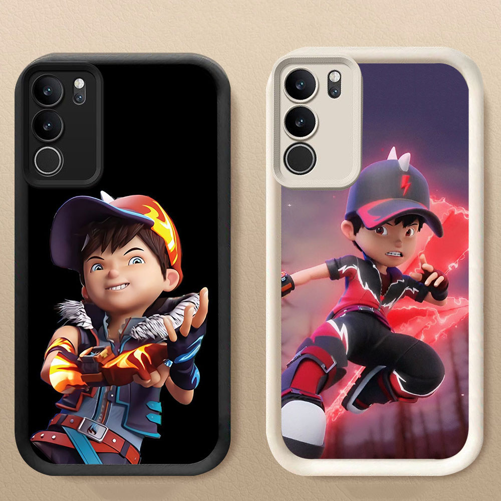 TF-4 Boboiboy Casing HP Untuk VIVO Y19S Y200 Y300 V40 Lite Pro