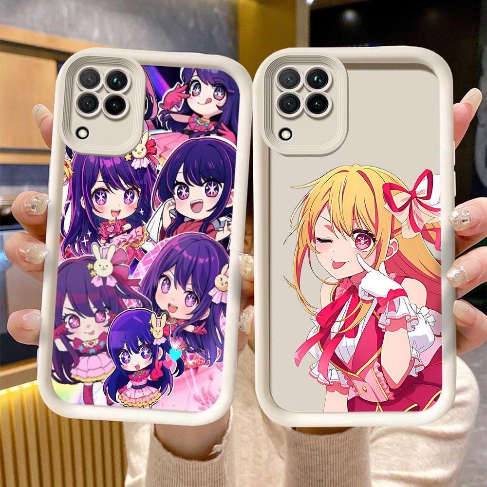 C-1 Oshi no Ko Hitam Putih Casing untuk Samsung Galaxy A22 A12 5G